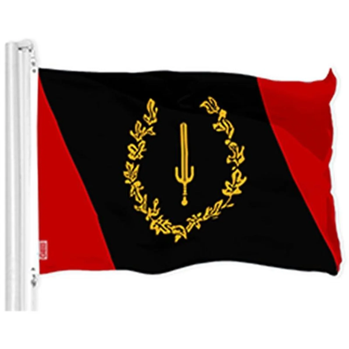 Bandera negra de derechos civiles American Heritage, 3x5 pies, LiteWeave Pro, 150D, poliéster, interior, exterior, colores vibrantes, ojales de latón