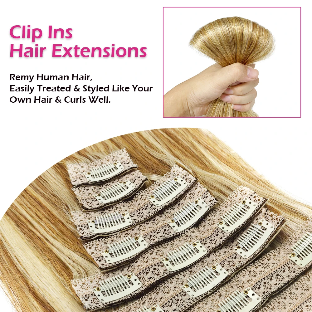 Thumbnail 4 - #68 Most Popular Clip-In Human Hair Extensions