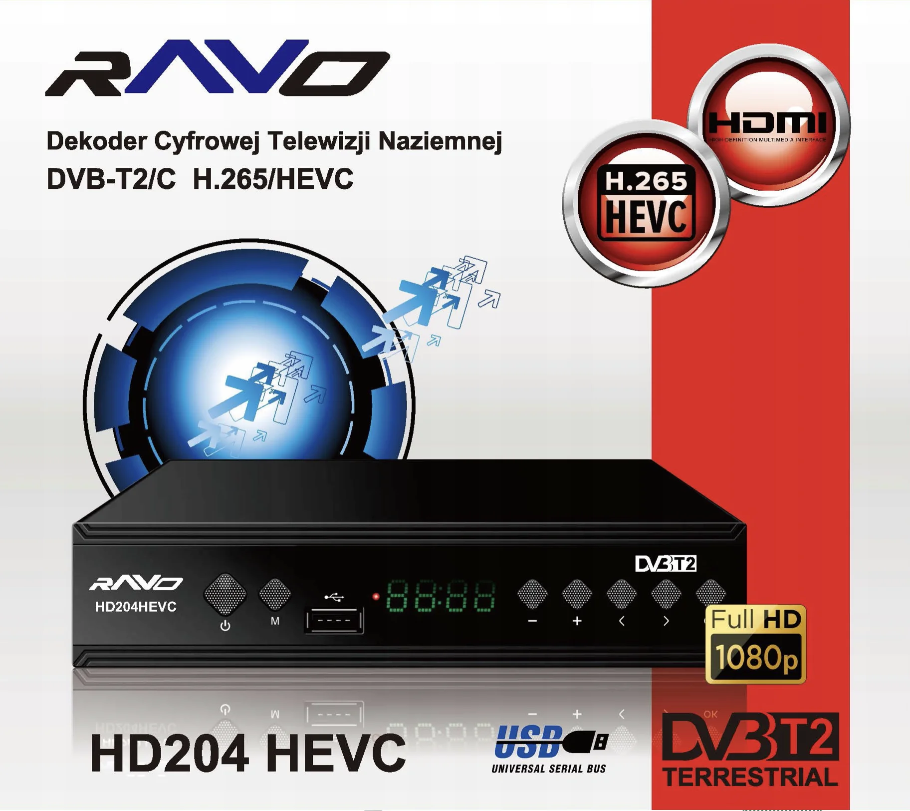موالف HD ، HD204 ، HEVC ، H.265 ، HEVC