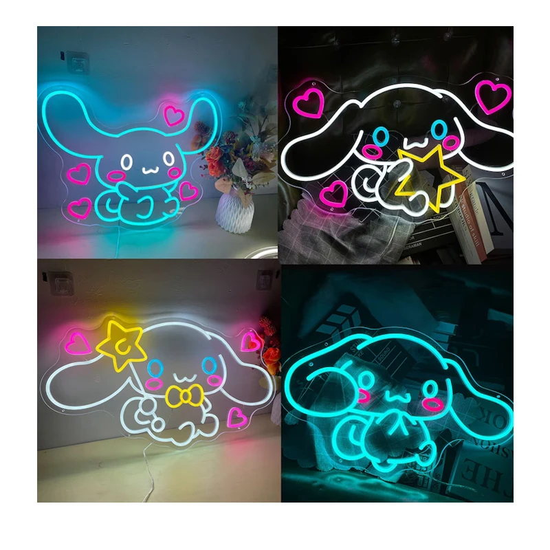 Aesthetic  Cute  Led Neon Sign Custom Decoracion Acrylic For Shop Party Gift Home Kawaii  Wall Room Decor