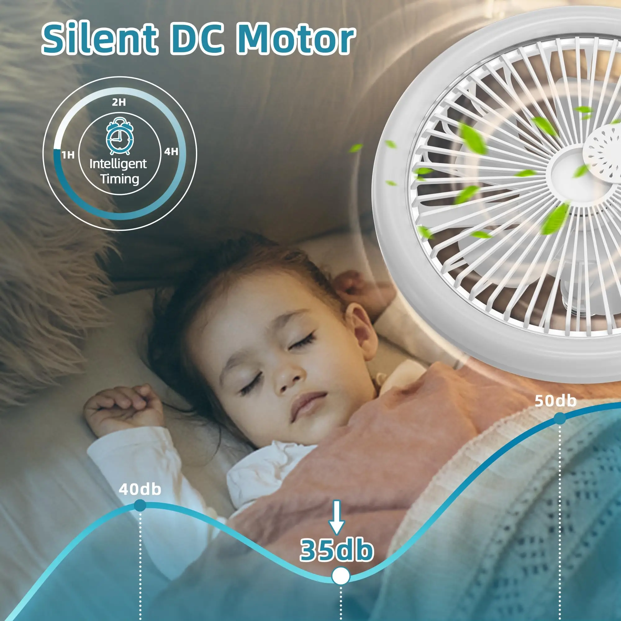 IRALAN-ventiladores de techo modernos con luces LED, silencioso, E27, Control remoto inteligente, lámparas de ventilador eléctrico, ventilador de