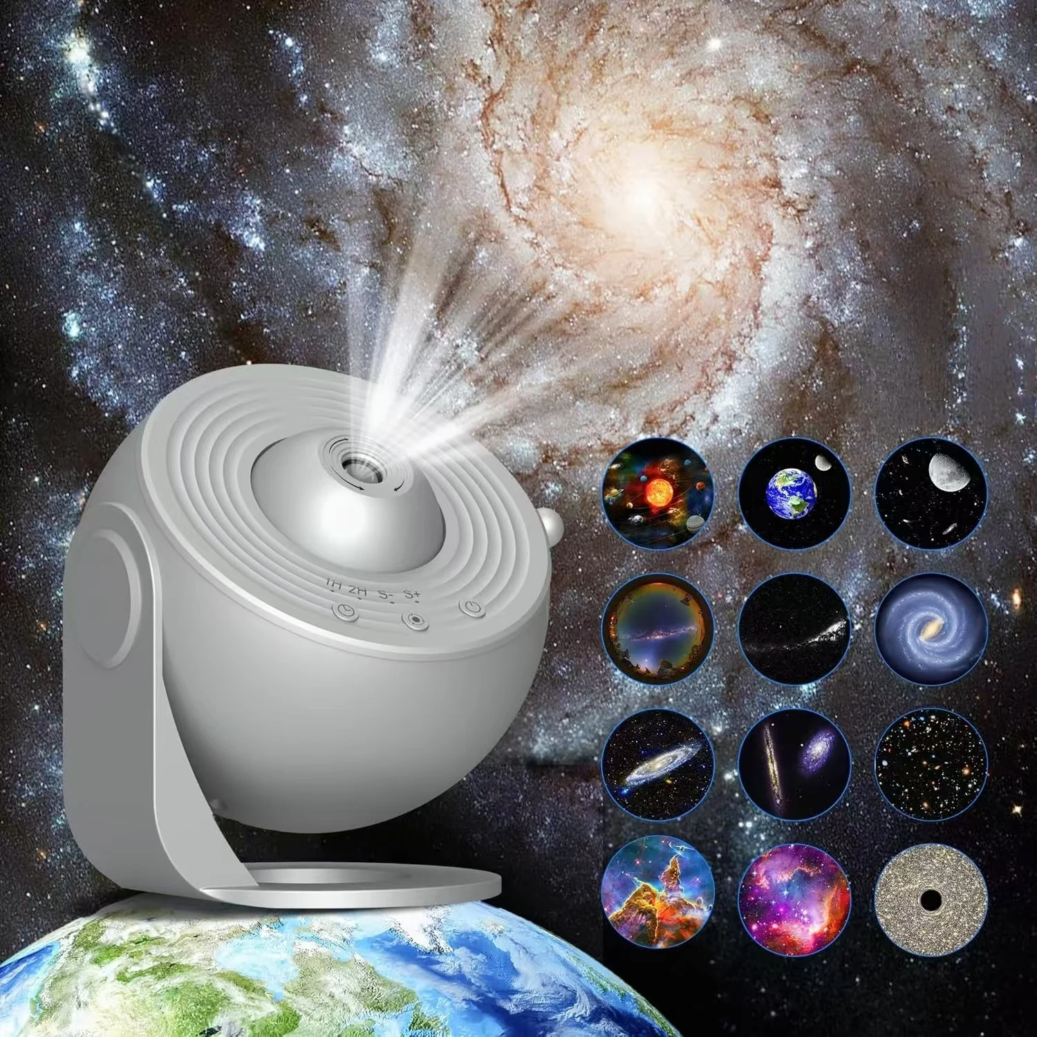 LED Galaxy Projector Night Light Planetarium Projector 360° Rotate Star Projector For Home Decoration Star Sky Projection Lamp