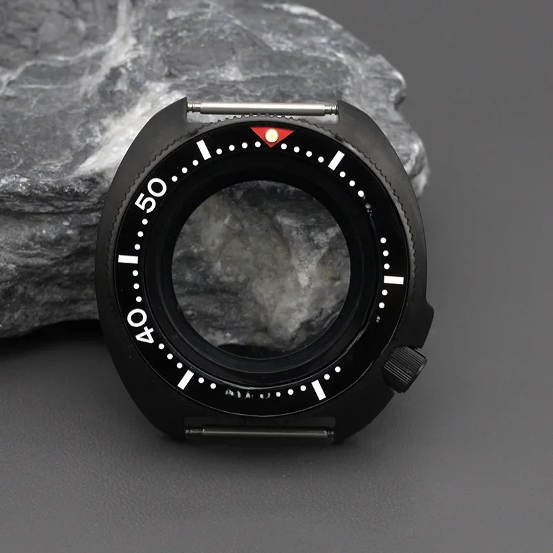 Schwarz 6105 6309 Schildkröte Abalone Ersetzen Männer Uhr Fall Fit NH35 NH36 4R/6R Bewegung Mit