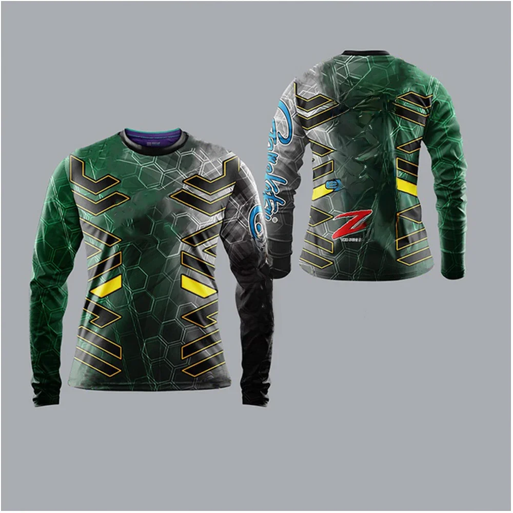 AliExpress Unisex Fishing Jerseys Long Sleeve Uv Protection Green Mountain Bike Cycling Jersey