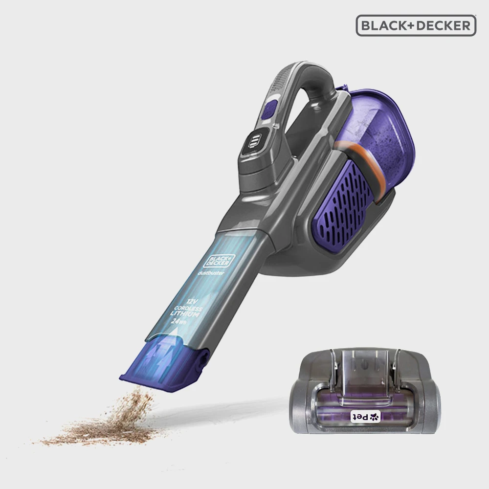 [Black and Decker] Wireless Handy Cleaning Purple (with Pet Brush) BHHV520BFP07-KR