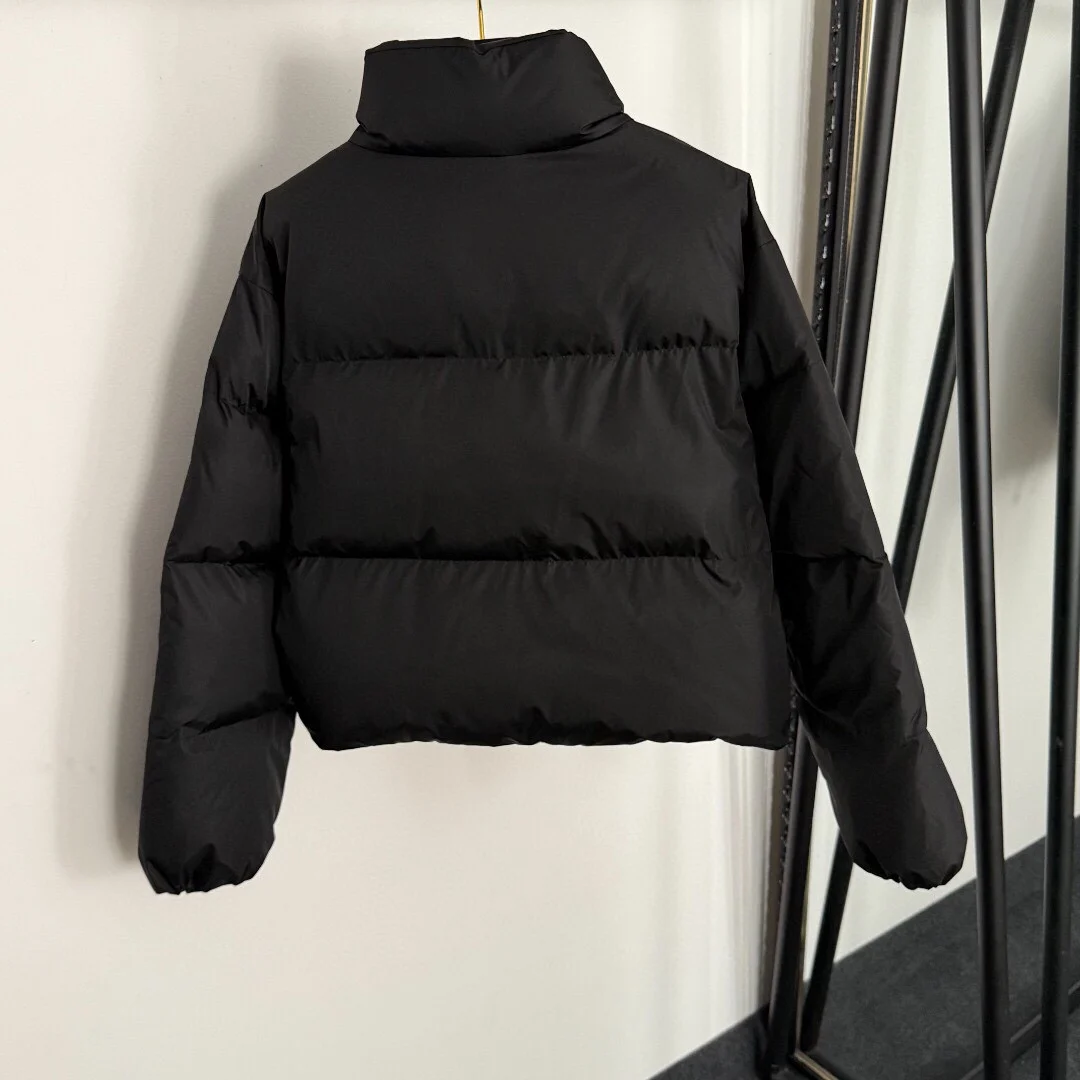 

Autumn And Winter Short Women'S Cotton Coat Hem Drawstring Waist Long Sleeve Short Coat Warm Bread Coat