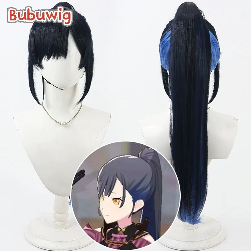 Bubuwig Синтетические волосы Shiraishi An Косплей Парики Project Sekai: Красочный сценический подвиг. 65 см смешанный синий парик с хвостиком, термостойкий Bubuwig Синтетические волосы Shiraishi An Косплей Парики Project Sekai: Красочный сценический подвиг. 65 см смешанный синий парик с хвостиком, термостойкий