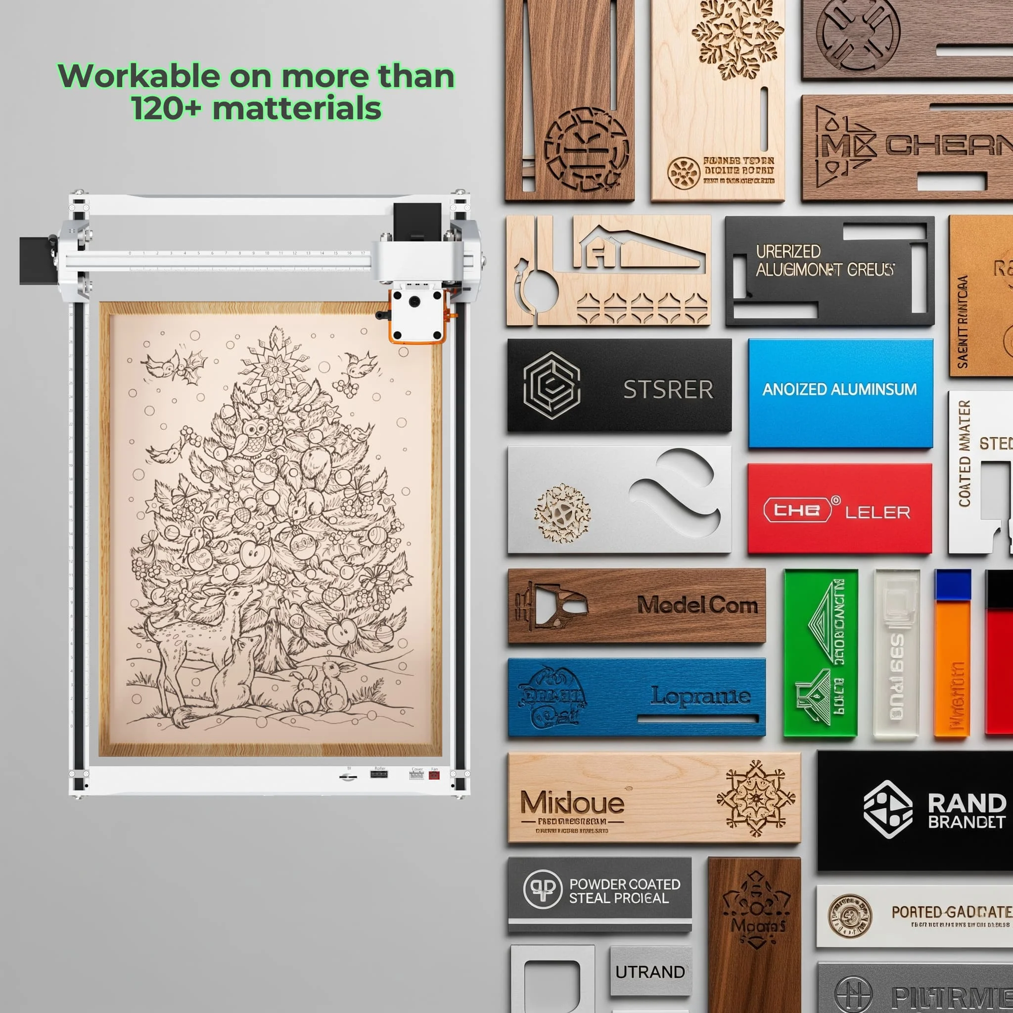 ماكينة الحفر بالليزر K15Pro فضية 7 وات 12 وات أداة نقش دقيقة للأعمال والحرف اليدوية من الخشب والجلود والمزيد. #6