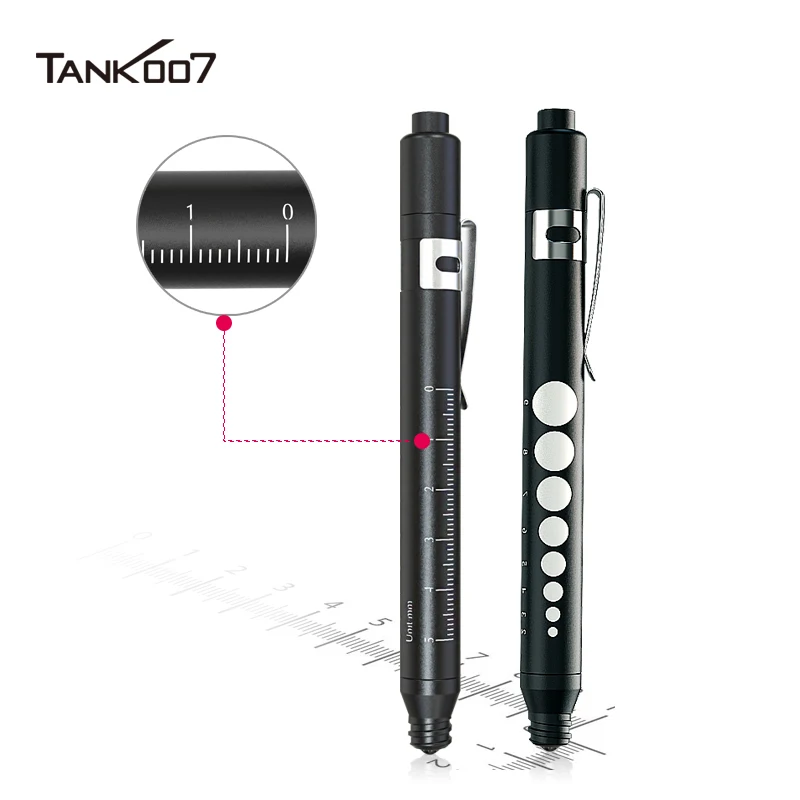 TANK007 Medical LED Pen Light Pocket Size Clip Flashlight Handheld Light for Nurse Medical Inspection Repair Engineer Doctor