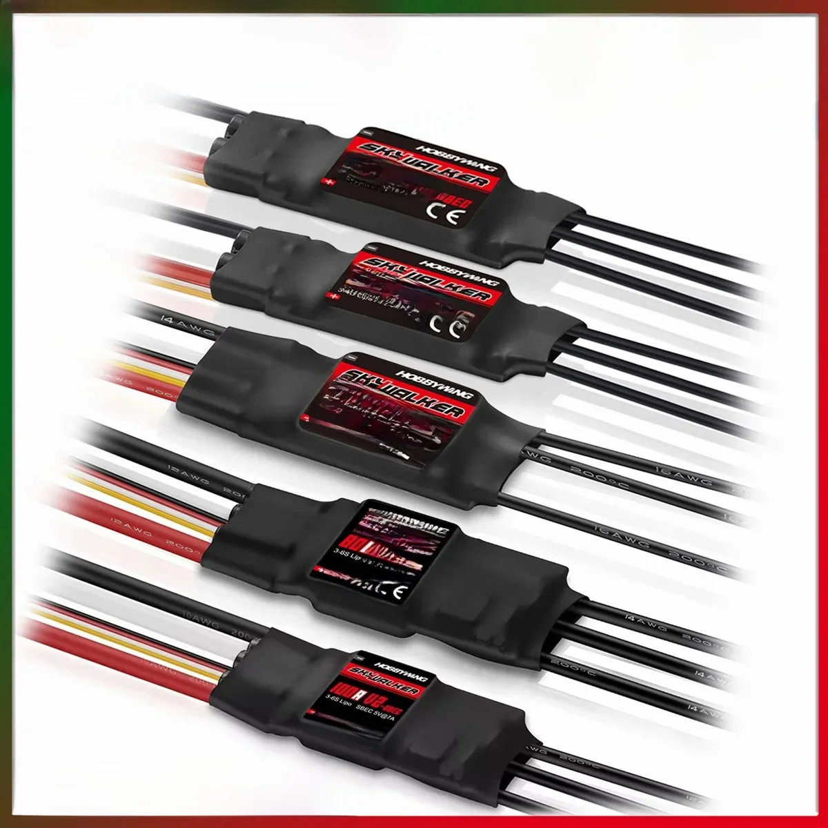 HOBBYWING Skywalker V2 15A 30A 40A 50A 60A 80A 100A Borstelloze ESC Speed Controller UBEC T/XT60 voor RC FPV Quadcopter Drone Vliegtuig - afbeelding 2