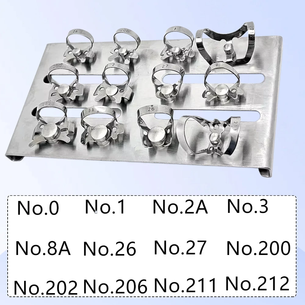 

12 шт., держатель для резиновой плотины, стоматологический резиновый зажим для плотины, зажимное кольцо, стоматологический инструмент, инструмент для ухода за полостью рта