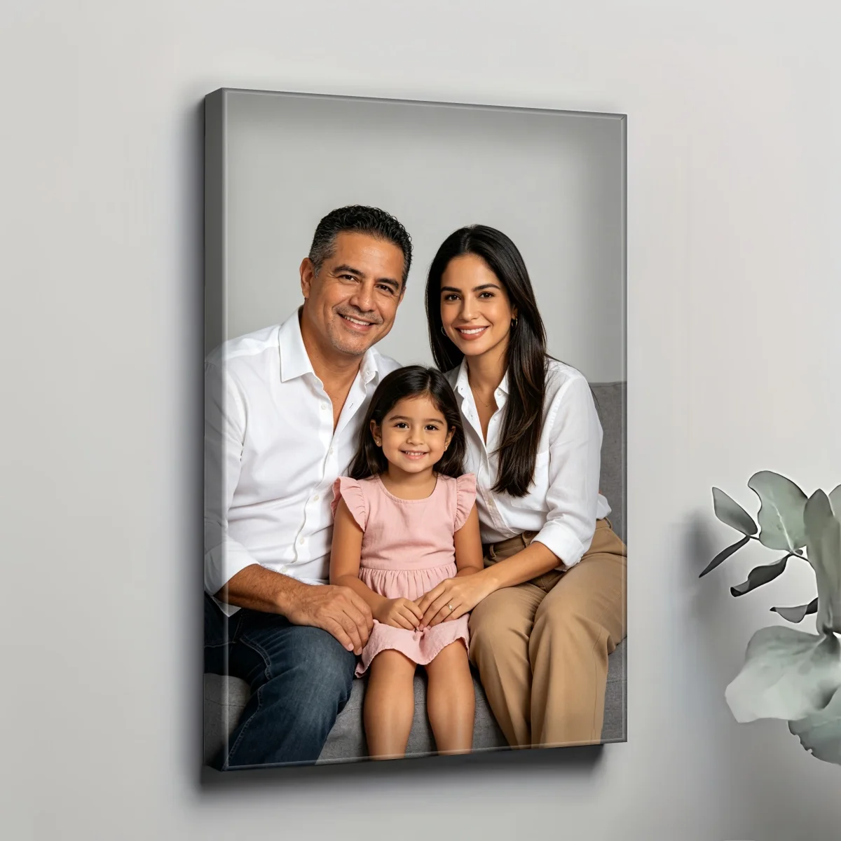 Customizable wall art—upload your own photos for family portraits, pet memorials, or home décor.