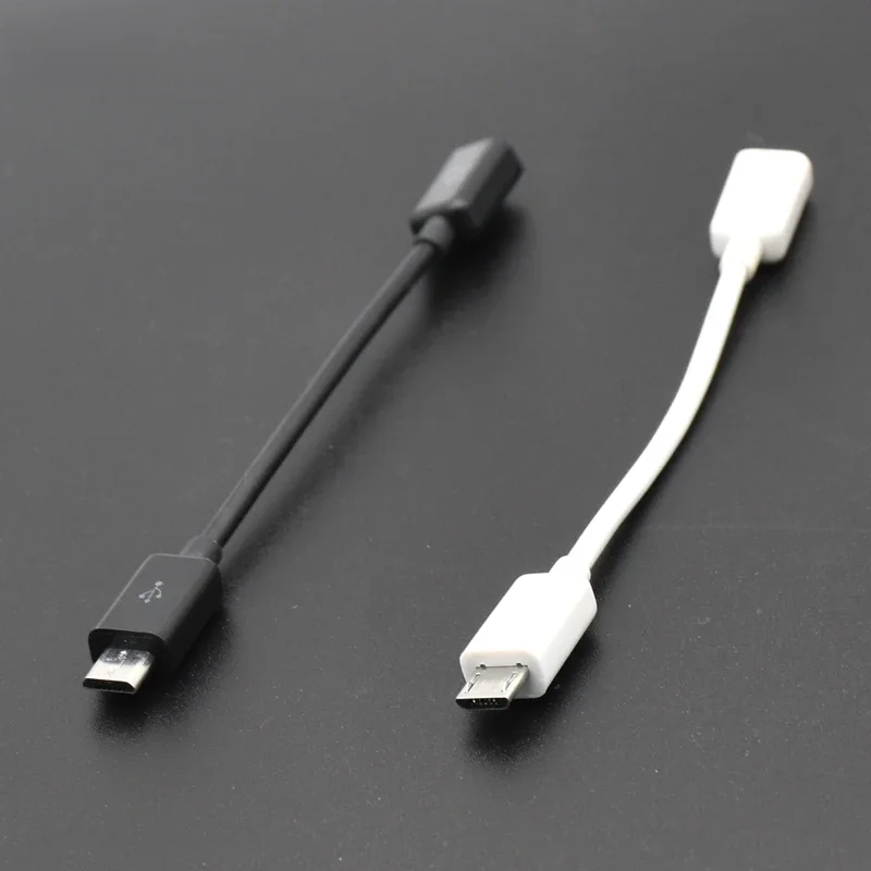 10cm 0.3 Micro USB Female To Micro USB Male F/M Extension Extender Date Charging Short OTG Cable Black 20CM 50CM 10CM 1m 1.5m 2m — zdjęcie 2