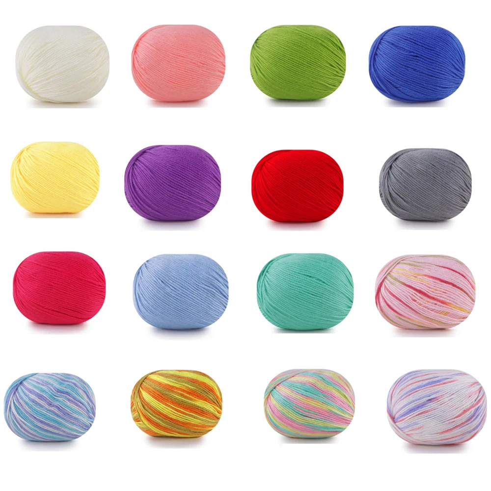 

1 piece of 6-strand pure cotton Barbie velvet thin thread, DIY knitting yarn for sweaters, scarves and socks