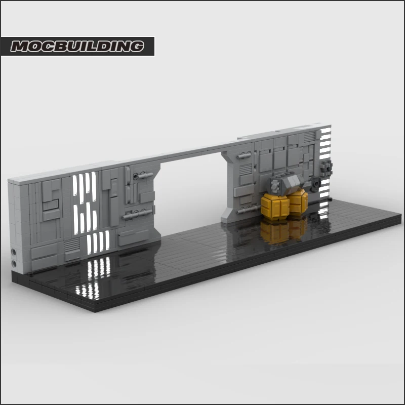 Blocs de construction MOC, couloirs modulaires, scène de film, briques technologiques, bricolage, modèle assemblé, affichage spatial, jouet de Collection, cadeaux de noël
