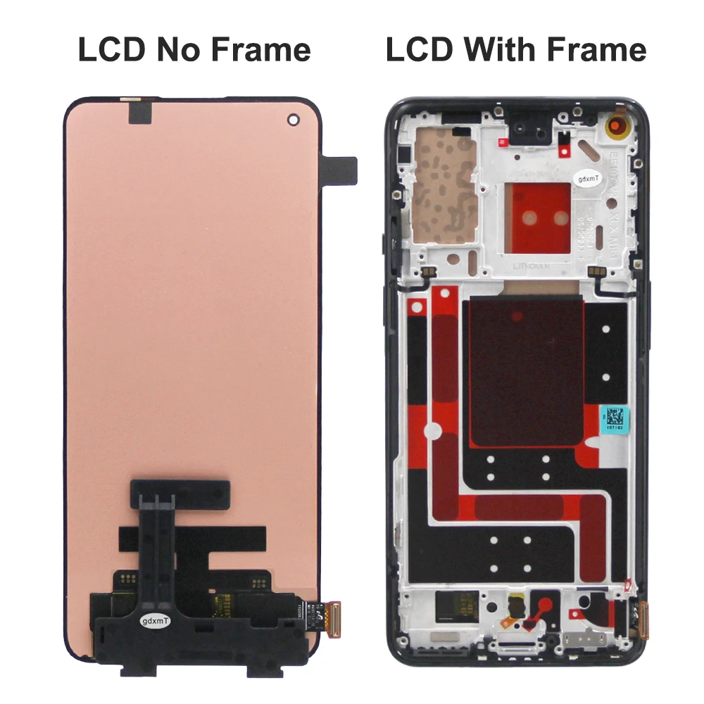 AMOLED Display Screen for OnePlus 9 LE2113 Replacement, Lcd Display Digital Touch Screen with Frame  for OnePlus 9 Pro Screen