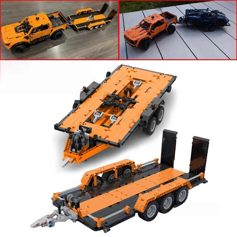 NIEUWE Technische Pickups F-150 Raptor Trailer Auto Upgrade Versie Model Bouwstenen DIY MOC 42126 Bricks Assembly Kinderen Speelgoed Gift - afbeelding 2