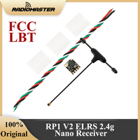 RadioMaster RP1 V2 2.4ghz ExpressLRS ELRS Nano Receiver Compatible with Pocket TX12 Boxer TX16S Radio Transmitter