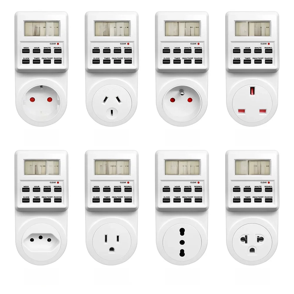 AliExpress JUANJUAN TM03 Digital Timer Switch Outlet Electronic Kitchen Timer Outlet 12/24 Hour Cycle Programmable Timer