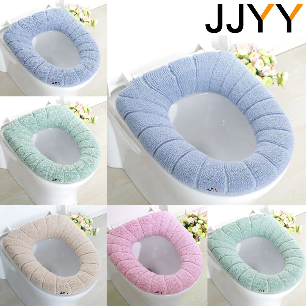 JJYY New Universal Warm Soft Washable Toilet Seat Cover Mat Closestool Toilet Lid Cover