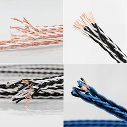 High Quality HiFi Audio Bulk Speaker Wire 8TC/8VS/8CS16Cores 5N OCC Single Crystal Copper Speaker Cable Audio Loudspeaker Wire