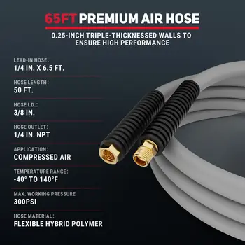 6 最佳銷售 壓縮機空氣軟管 - №2