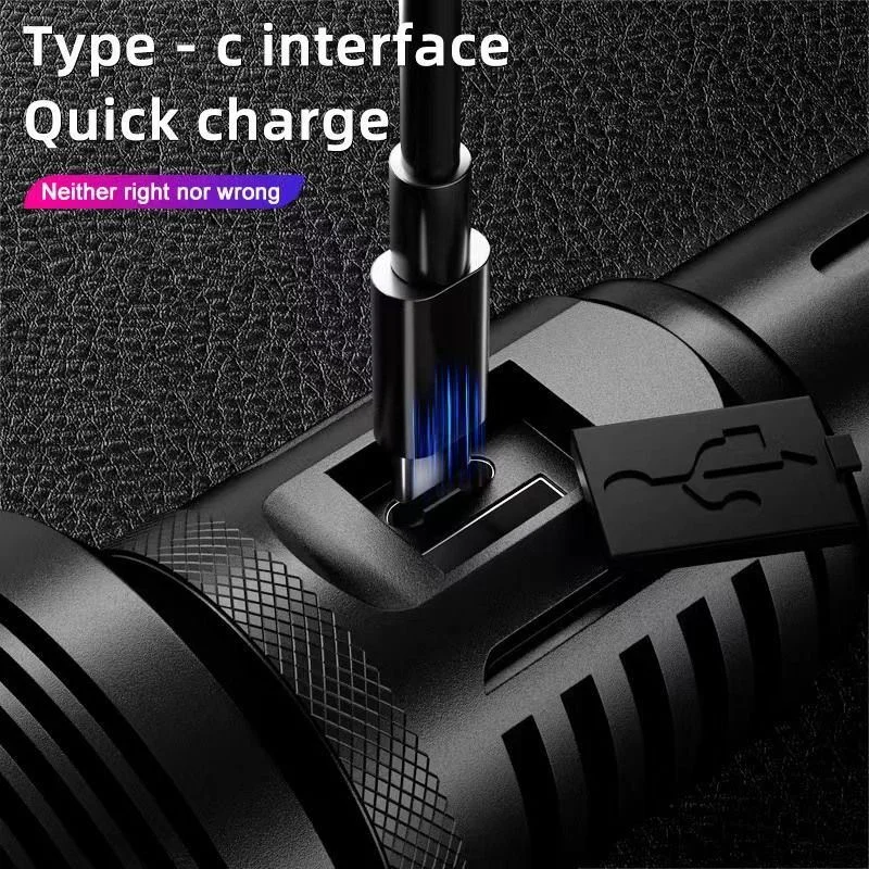 Super XHP360 Most Powerful Led Flashlight 2000000LM LED Torch Light Type-C Rechargeable Tactical Flashlights 26650 Camping Lamp