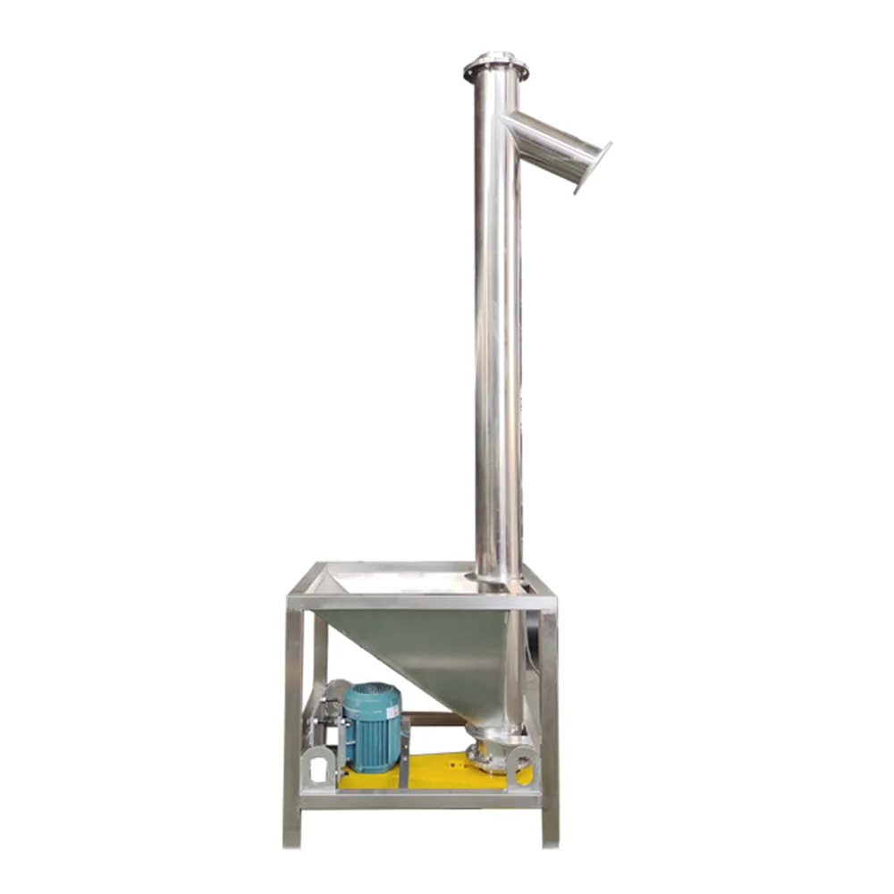 Customized food-grade stainless steel screw conveyor for chemical grain plastic products fully automatic auger elevator powder