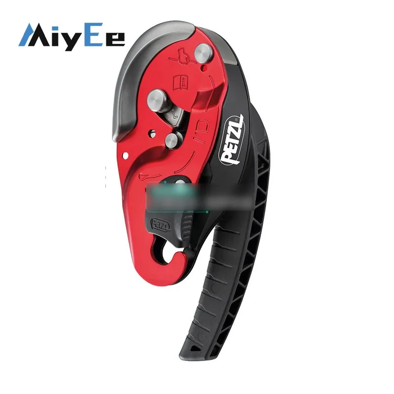 D021 RIG Compact Rope Access Self-braking Descender Lift Retarder Built-in AUTO-LOCK System with Ergonomic Handle for PETZL