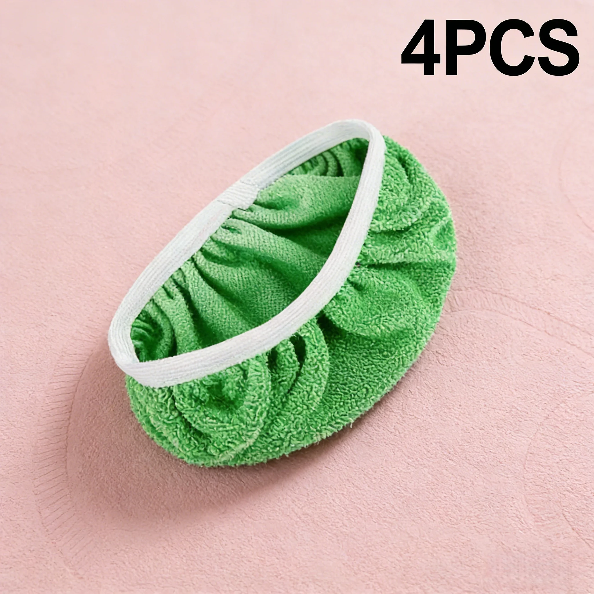

Designed with a circular shape and a white elastic border, these mop pads ensure a secure and stable attachment to most standard