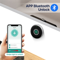 YRHAND tuya App Biometric Fingerprint Drawer battery Cabinet lock Keyless electronic Smart wireless locker Lock for home office