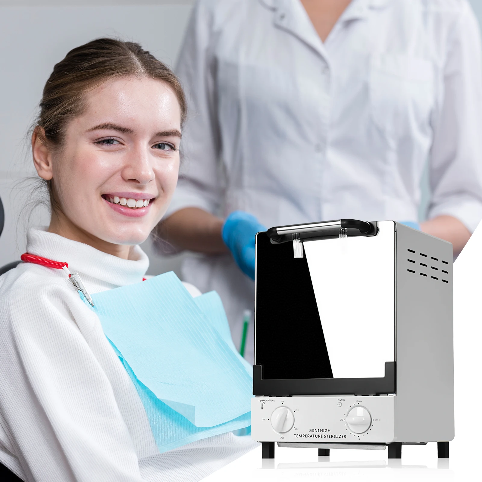 Esterilizador de Calor Seco de Alta Temperatura, Gabinete de Desinfección Dental Vertical Comercial para Instrumentos Orales y Herramientas Quirúrgicas