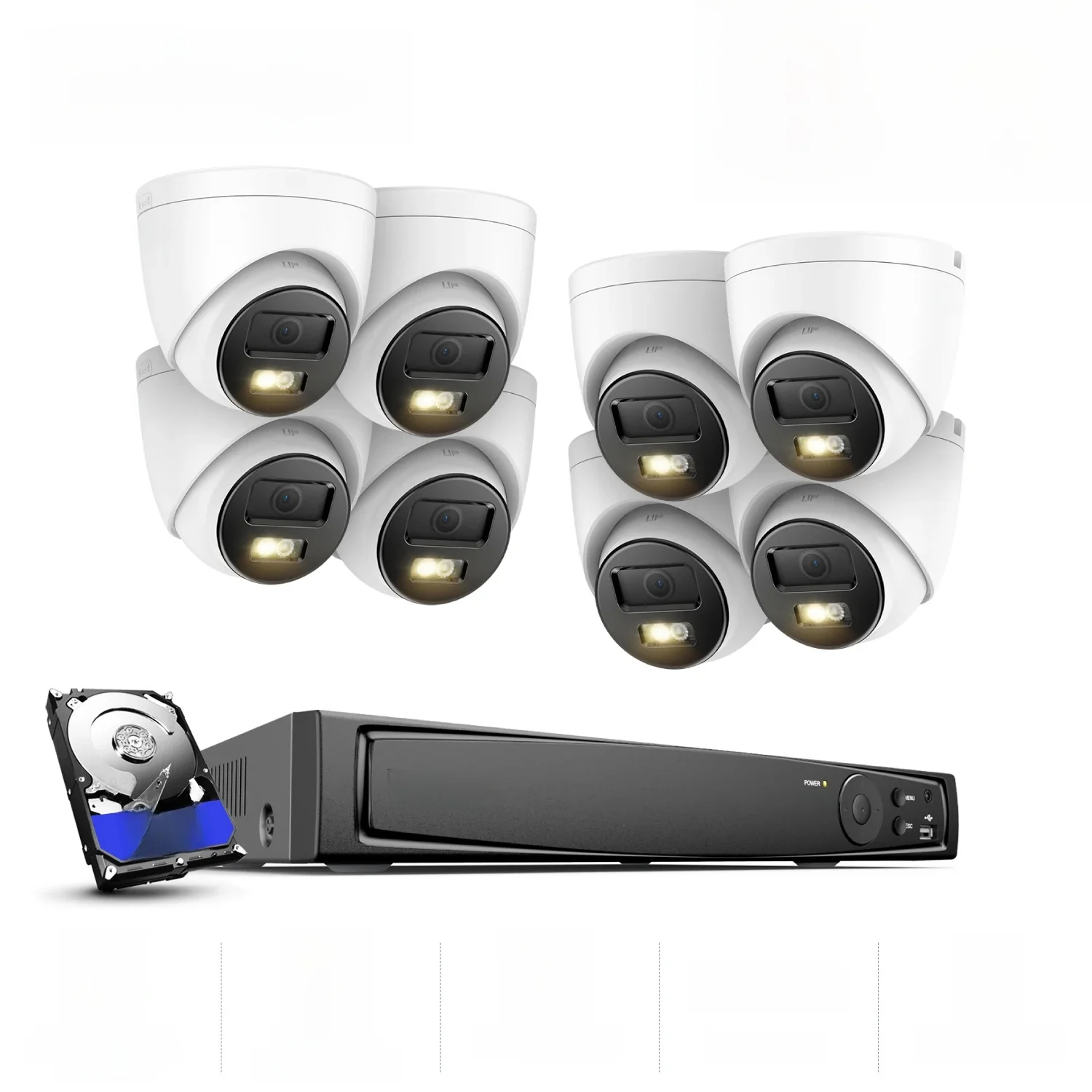 ANNKE 12MP Smart Dual Light Camera Kits Beveiliging Cam 8CH NVR 8PCS POE Camera Outdoor CCTV Video Surveillance bescherming Camera - afbeelding 2