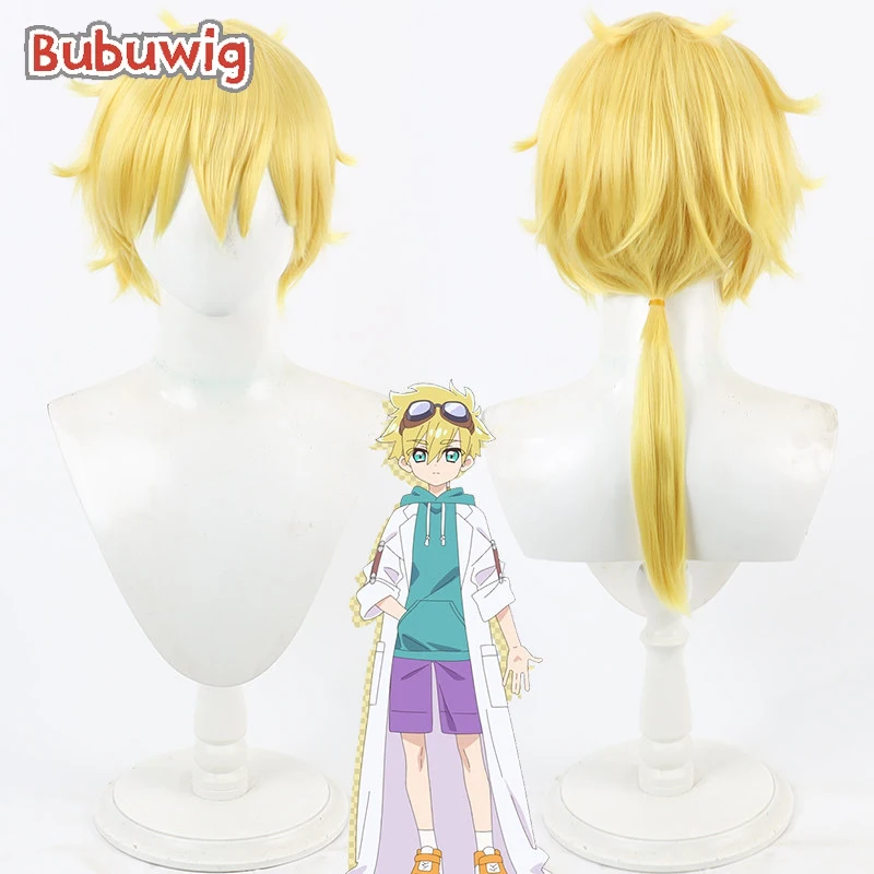 

Bubuwig Synthetic Hair Jett Jetto Cosplay Wigs Anime Star Detective Precure! Jett Jetto 40cm Straight Blonde Wig Heat Resistant