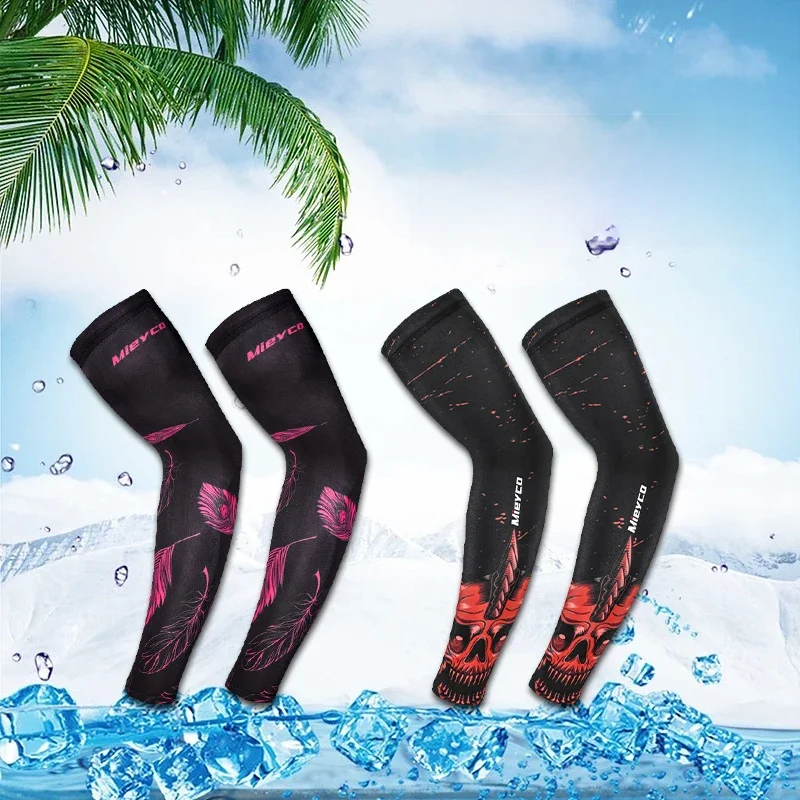 ATA EYCO-Manchons de bras en tissu respirant à séchage rapide, protection UV, pour course à pied, glace, fitness, basket-ball, bandes de protection solaire