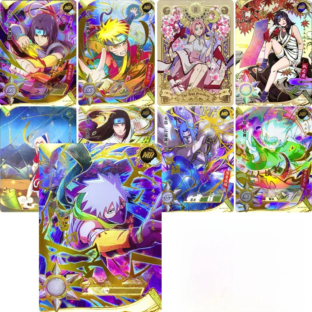 KAYOU MR CARD 38 ~ 72 série NARUTO Haruno Sakura Uchiha Sasuke jeu bronzant jouets carte de Collection cadeau d'anniversaire de noël