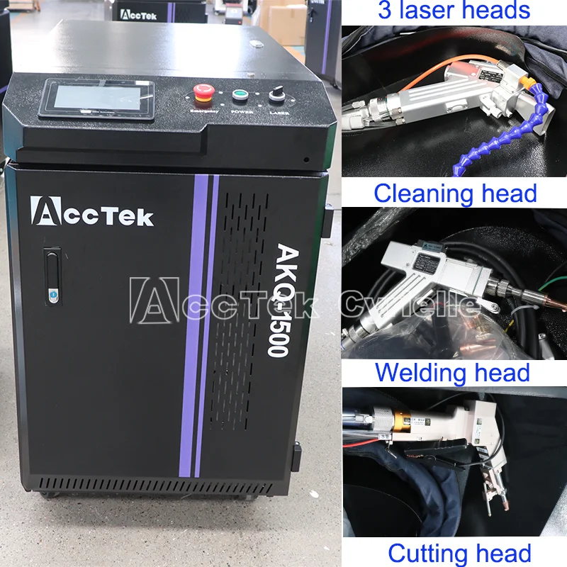 1500W Portable Laser Welding Machine spawarka laserowa 3kw 2000w Lazer Cleaning Machine 3in1 with Max Laser Source