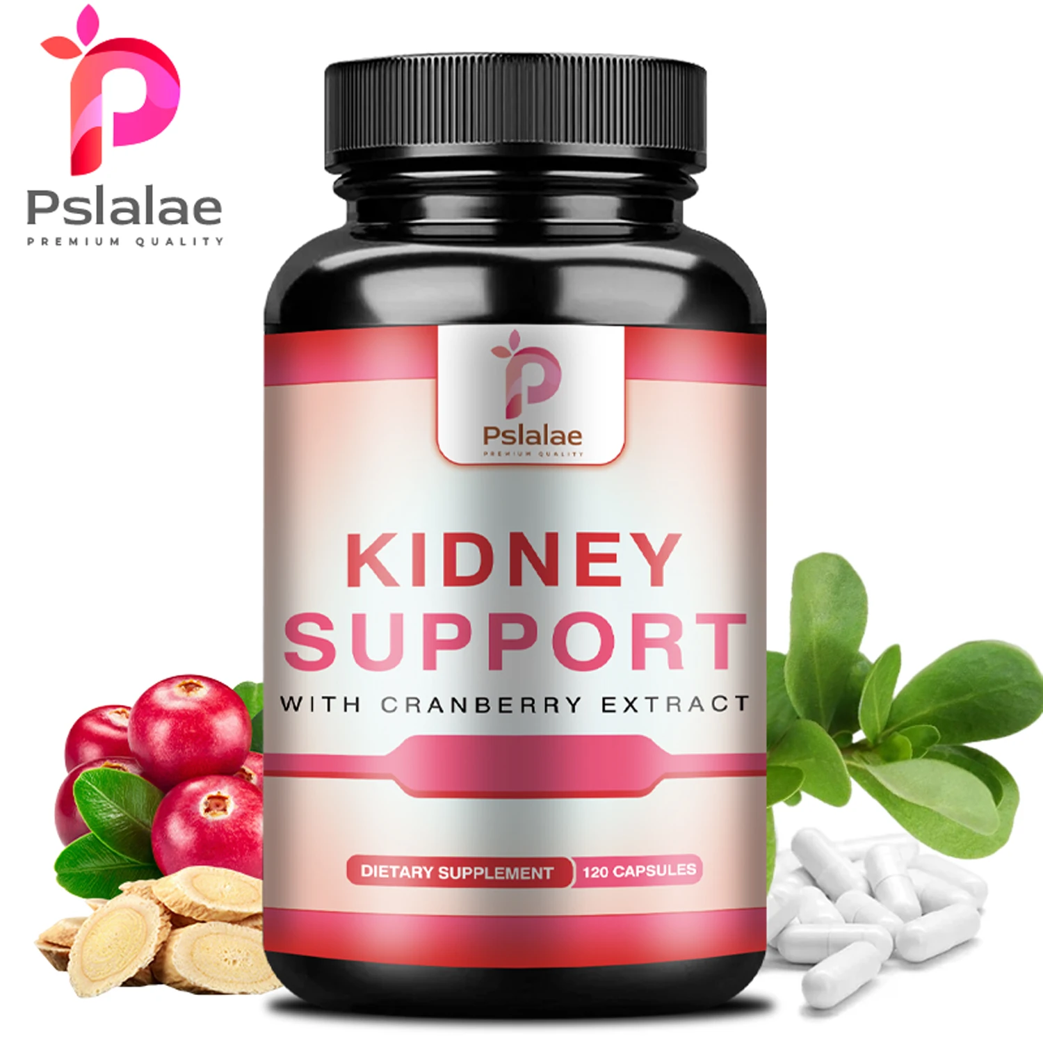 Kidney Support Supplement - with Cranberry, Astragalus - for Urinary Tract, Bladder, Kidney Detox - 120 Capsules