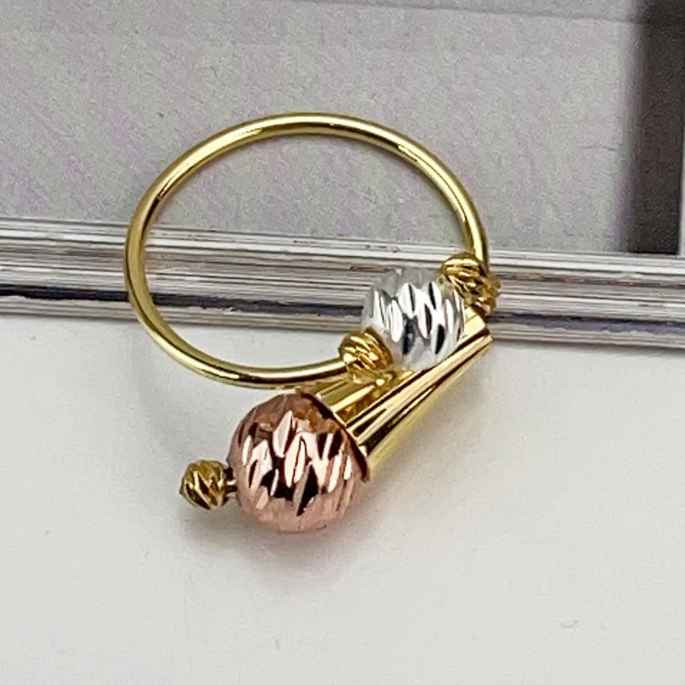 EMMA موضة دبي مطلية بالذهب الخرز القلائد أقراط خواتم مجموعات المجوهرات الجميلة للنساء هدايا مجوهرات حفلات الزفاف FHK21416