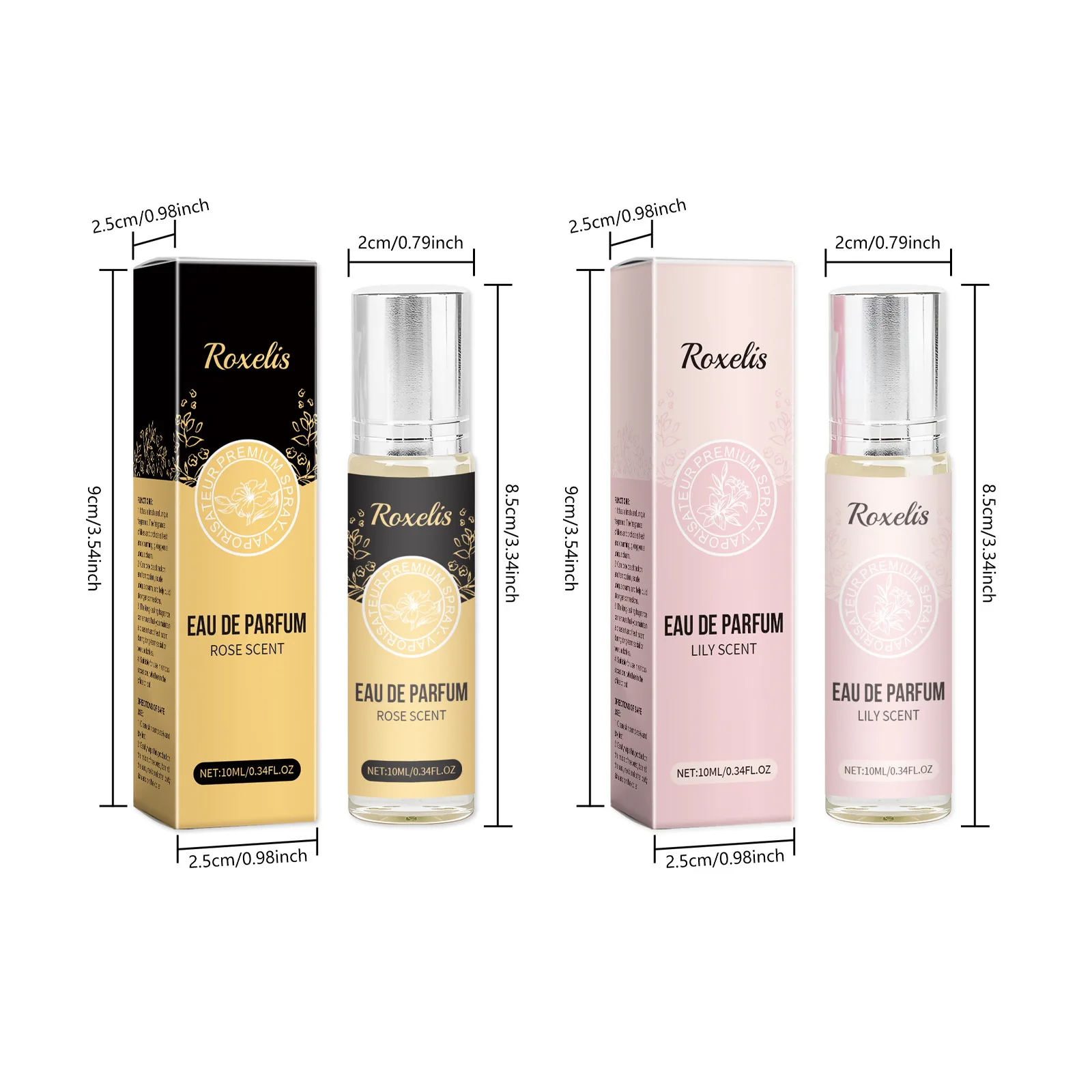 Roxelis 10ml Perfumy z feromonami Roller Ball Lily Rose Zapach Lekki, długotrwały zapach Flirtowanie Randki Kwiatowy zapach Perfumy