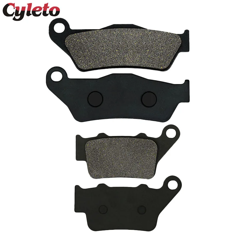 Cyleto Motorcycle Front Rear Brake Pads for Husqvarna TE 125 250 350 400 410 450 510 570 610 E IE 630 WR 125 250 300 360 WRE 125