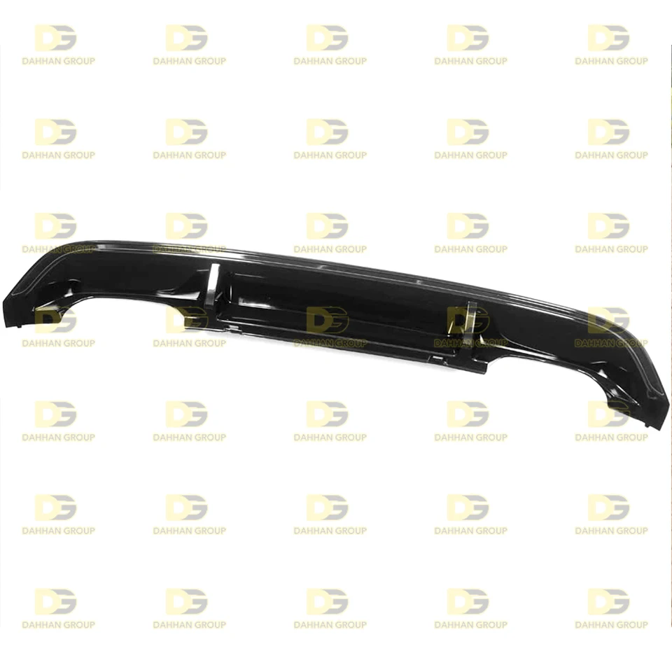 V.W Golf MK7 2012 - 2020 R Style Rear Diffuser Spoiler Left + Right Double Exhaust Outputs Piano Gloss Black Plastic Golf R Kit