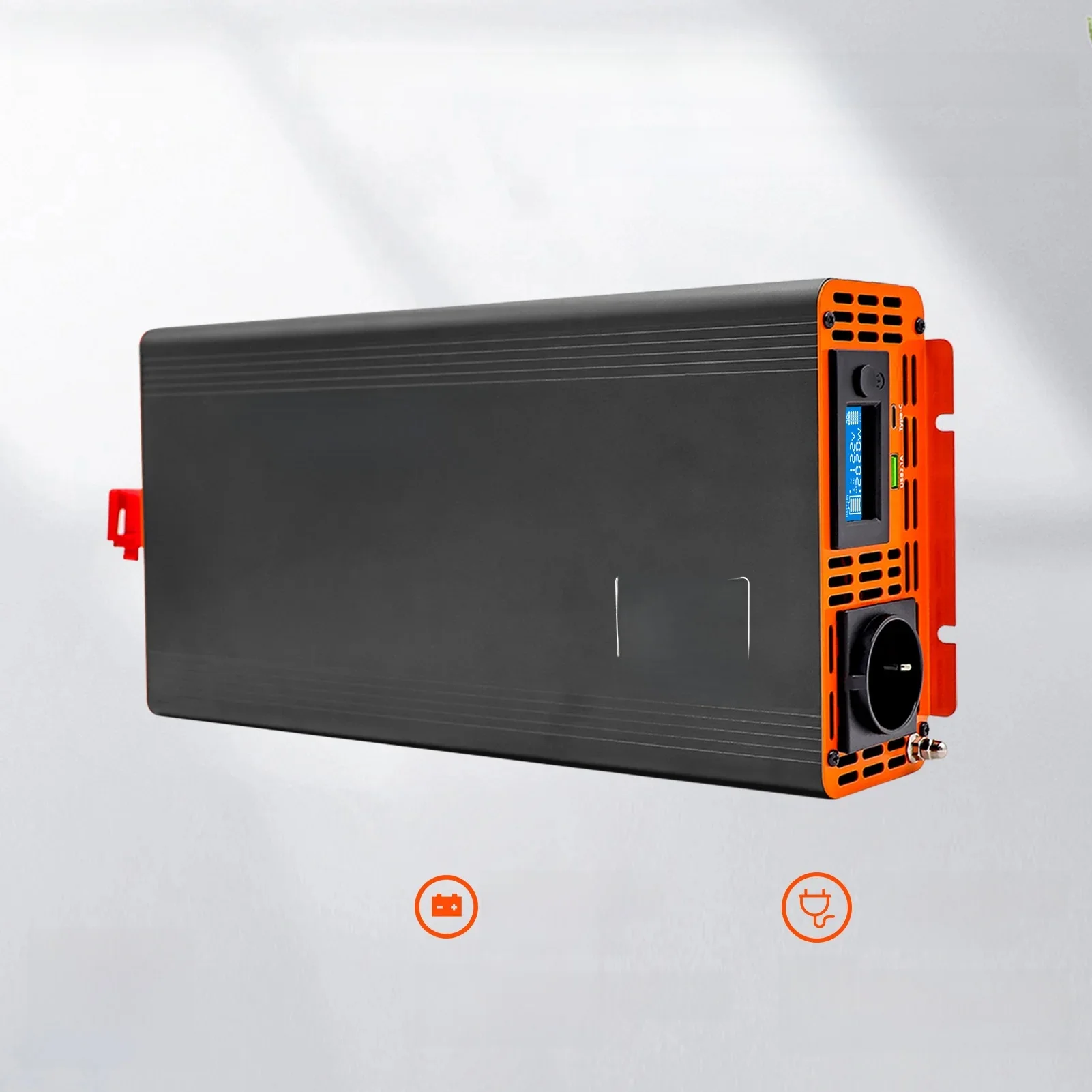 DATOUBOSS PSW-serie zuivere sinusomvormer 4000W DC 12V ~ 60V naar AC 220V omvormer continu vermogen 2000W zonne-omvormer - afbeelding 2