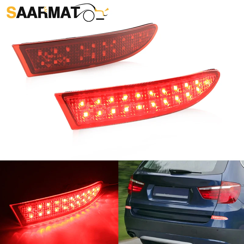 For BMW X3 F25 2014 2015 2016 2017 Rear Bumper Reflector Tail Light Assembly 63257352209 63257352210 Lamp Tail light Accessories