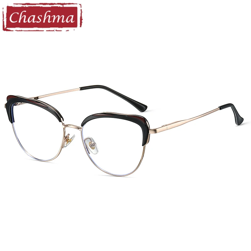 

Chashma Women Cat Eye Fashion Prescription Eyeglasses TR90 Spring Hinge Optical Glasses Frame Female Eyewear Elegant Spectacles