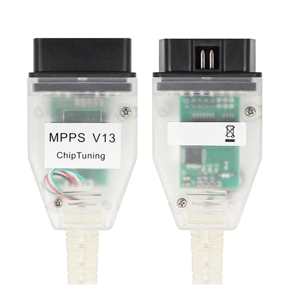 MPPS V13 ECU Programmer K CAN Flasher Chip Tuning ECU Programmer Remap OBD2 USB Interface Car Diagnostic Cable for Windows XP