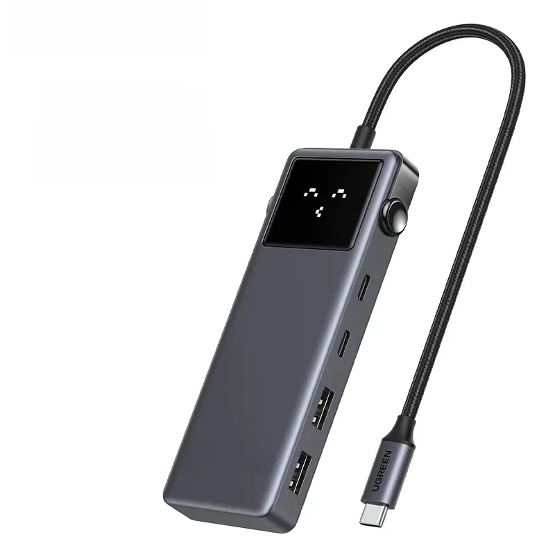 UGREEN USB-C HUB 6-in-1 HDMI 4K60Hz PD100W 10Gbps USB3.2 Gen2 Rozdzielacz USB-C do laptopa Macbook Pro Air Expander Stacja dokująca — zdjęcie produktu 7