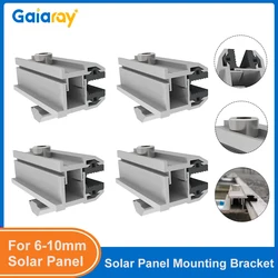 Solar Panel Thin Film End Clamp Solar Panel Mount Bracket Accessories PV Panel Aluminum Fixing End Clamps For 6-10mm Solar Panel