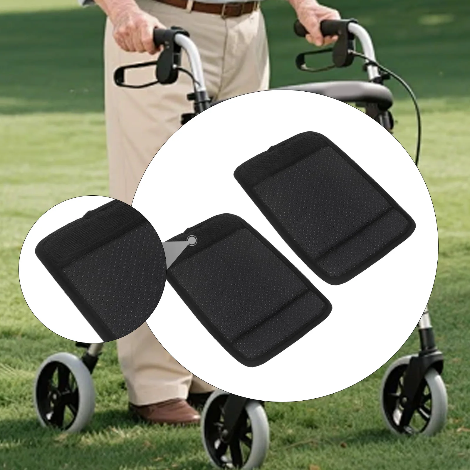 Soft Walker Handle Grips - 2 Pack - close-up view