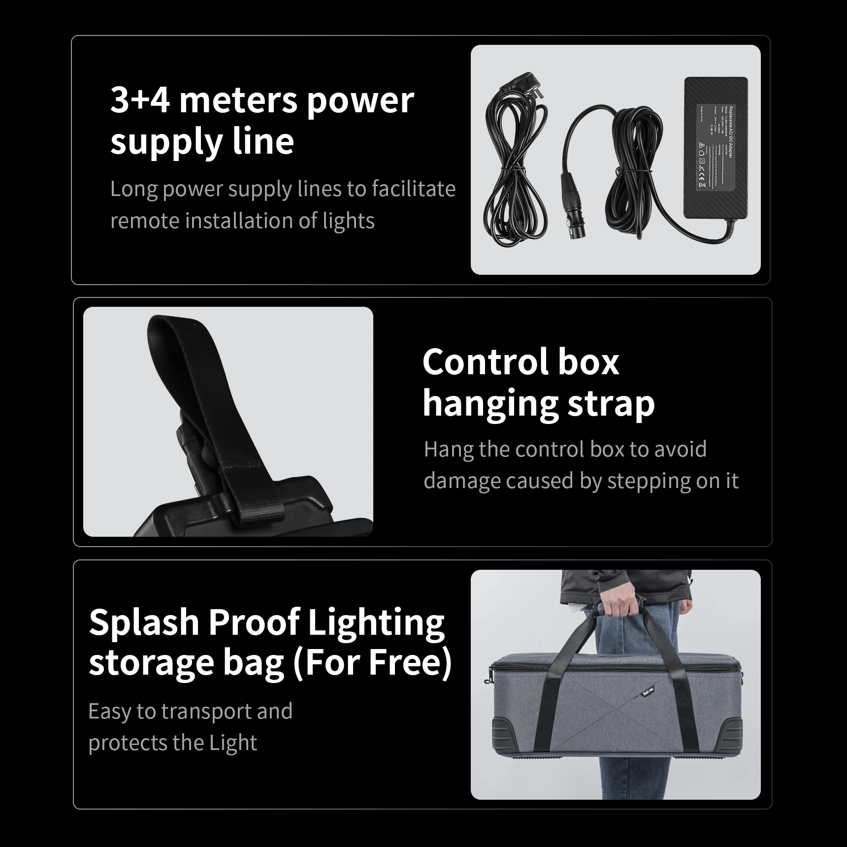 Selens 또는 Softbox 100W RBG LED 롤 천 램프 유연한 패브릭 라이트 휴대용 사진 스튜디오 키트 사진 램프 풀 컬러 RGB